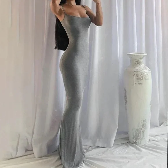 SKIMS | Dresses | Skims Soft Lounge Heather Grey Long Maxi Dress | Poshmark SKIMS | Dresses | Skims Soft Lounge Heather Grey Long Maxi Dress | Poshmark